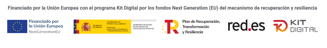 Logotipo del Kit Digital financiado por los fondos next generation
